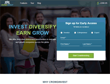 Tablet Screenshot of crowdinvest.com